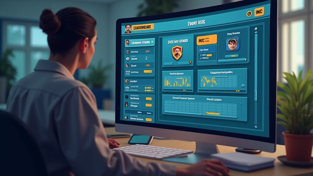 Educational game interface with player progression and scoring system
