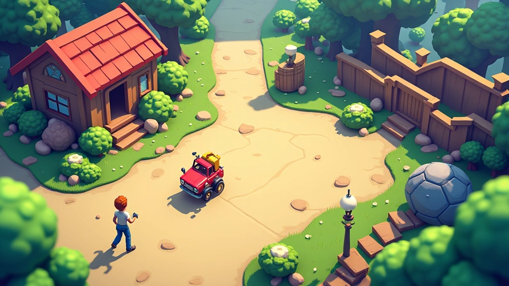 Screenshot of top-down action game with player and enemies